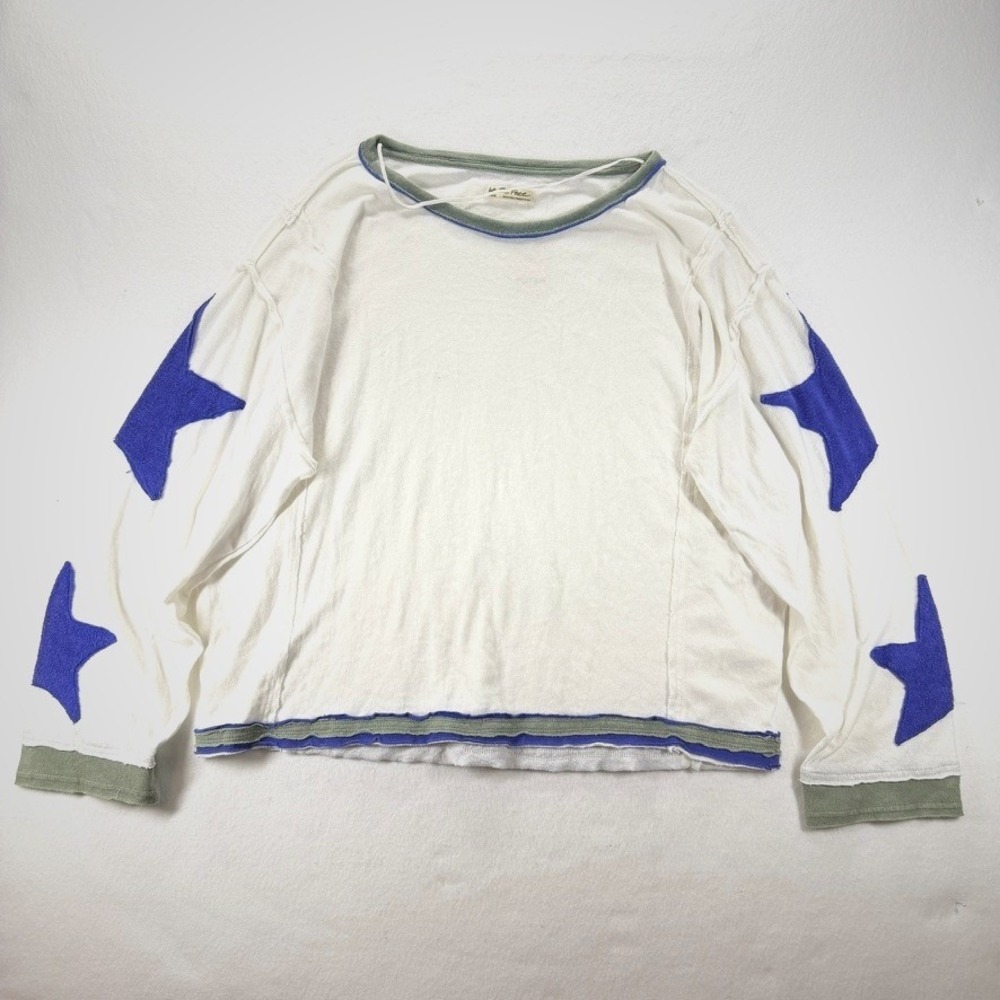 Free People We The Free You're A Star Long Sleeve Tee NWT Large - Picture 13 of 14